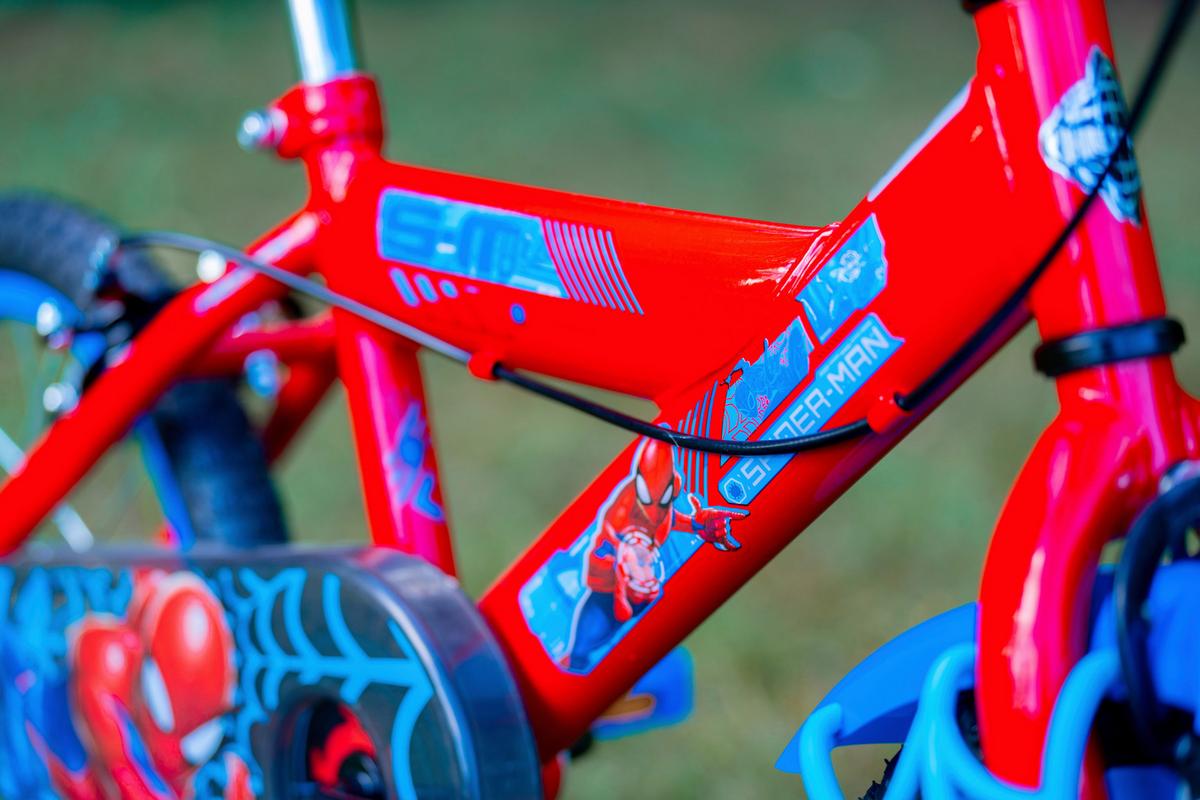 Kinderfahrrad Huffy Spider-Man 16in Bike - Blau/Rot, Basics, Metall (54/86/112cm)