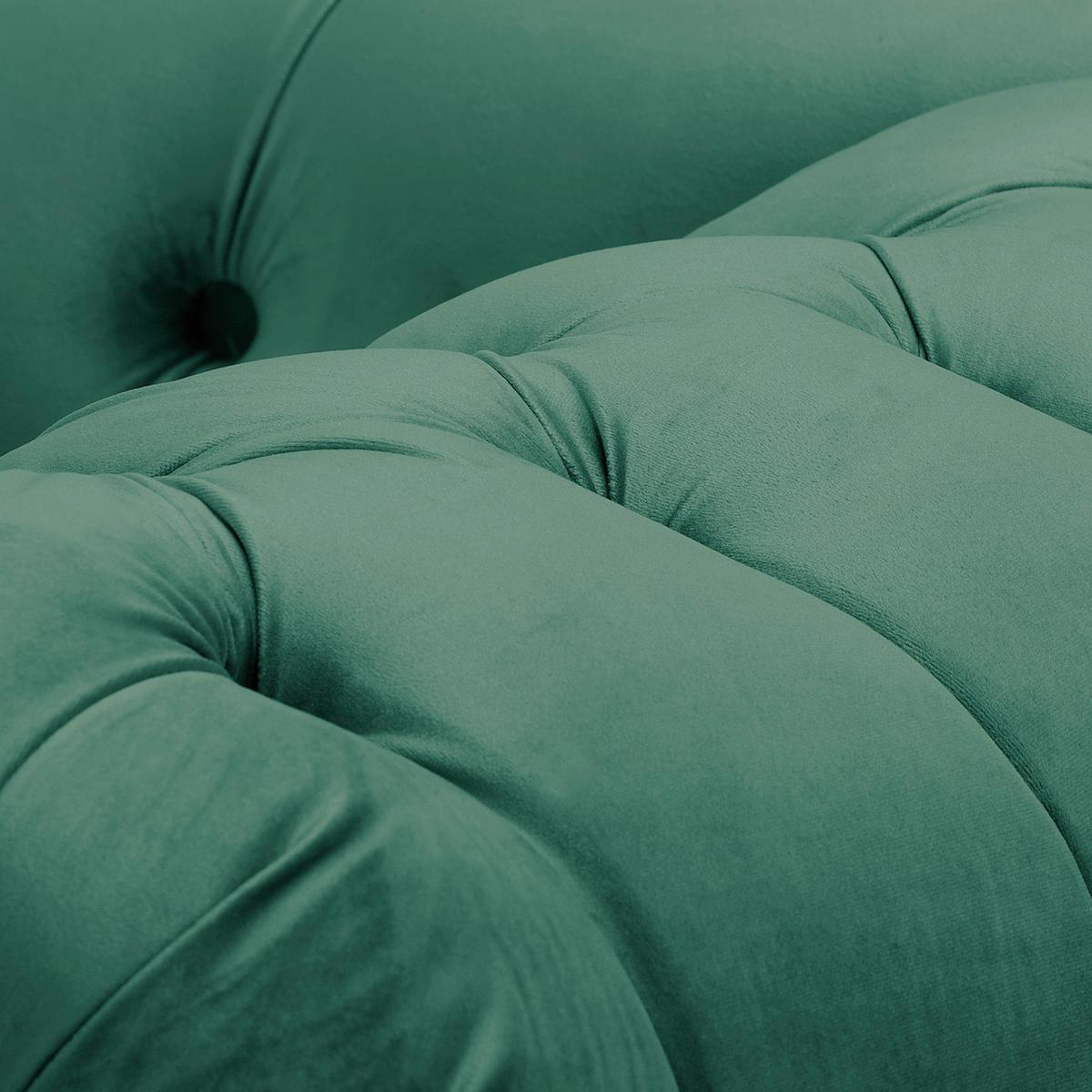 Récamiere Pako Grün B: 185cm - Braun/Grün, Design, Textil (185/93/75cm) - Livetastic