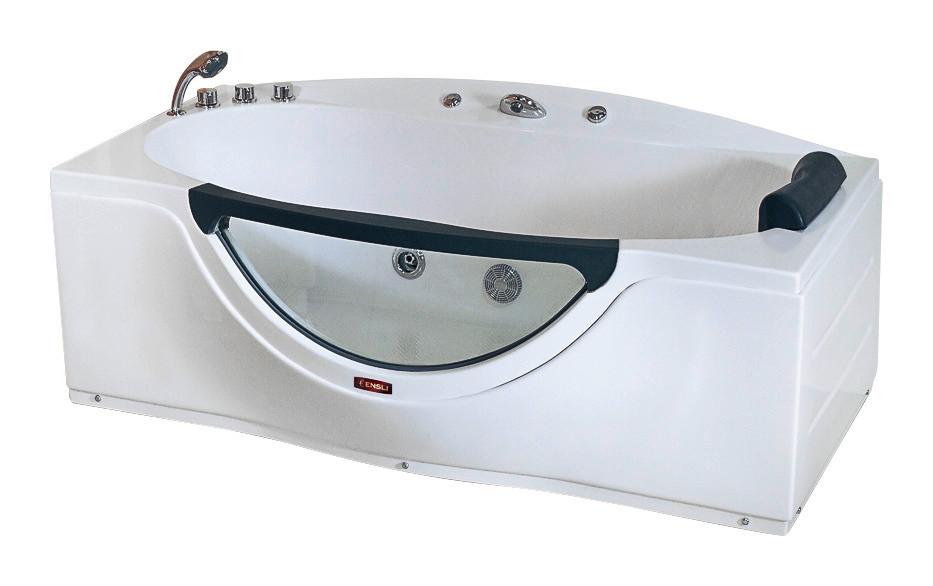 VANA S VÍŘIVKOU WHIRLPOOL BADWANNE - bílá, Moderní, plast (170/90/68cm)