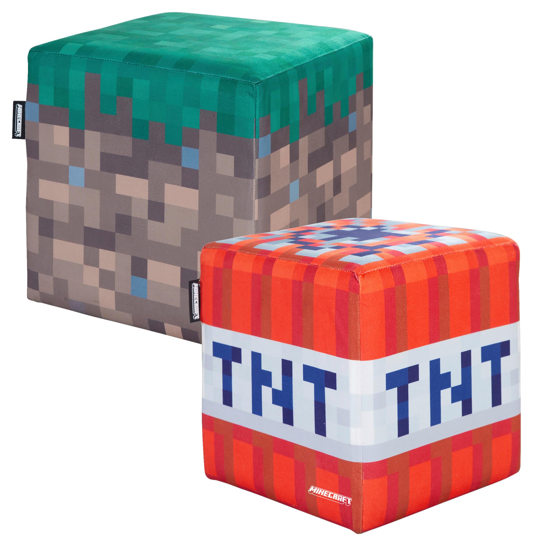 Sitzbox Minecraft - Multicolor, MODERN, Textil (35/35/35cm) - Minecraft