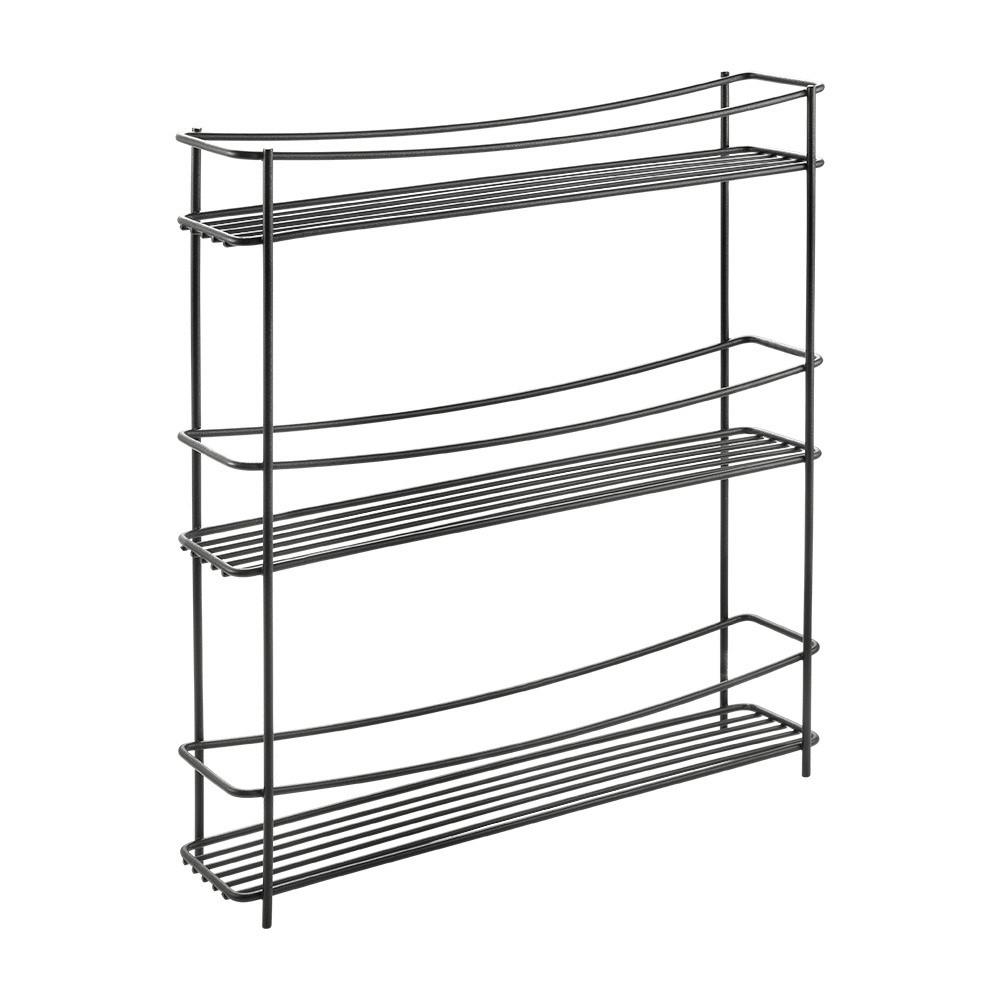 Gewürzregal Aus Metall Kumino Lava Bxh: 35x37 Cm - Schwarz, Basics, Metall (35/37/8cm)