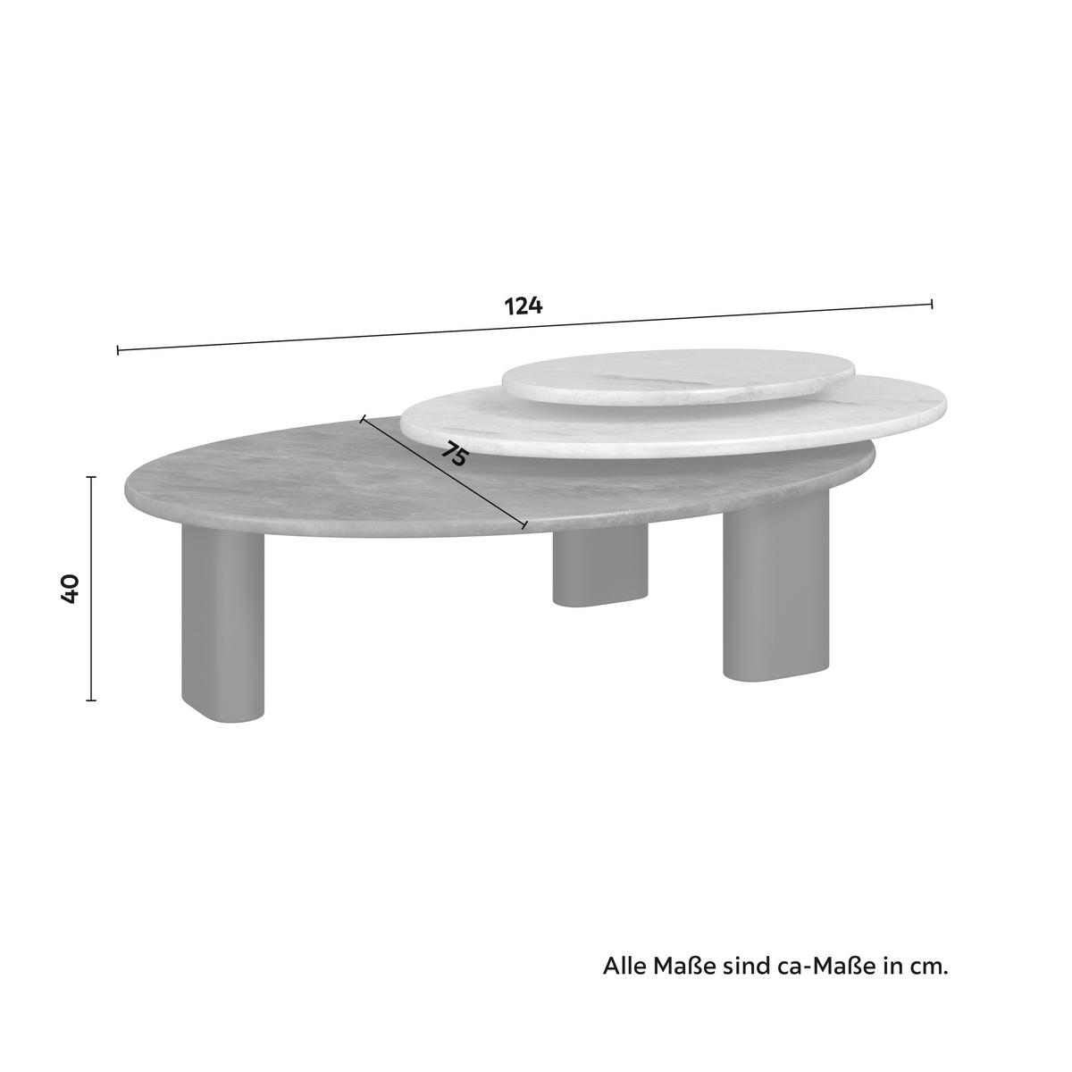 TERASOVÁ SEDACIA SÚPRAVA LUMEA - sivá/svetlosivá, Modern, kov/textil - Bessagi Garden