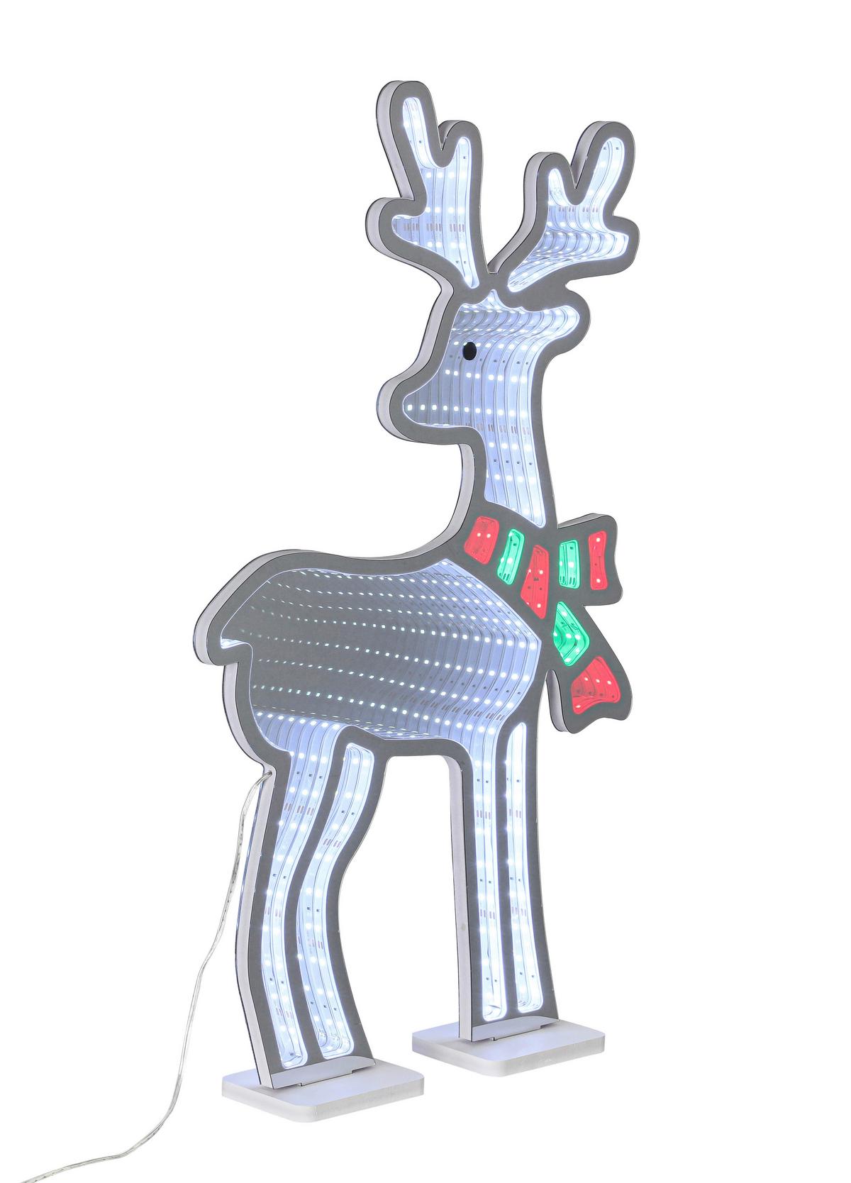 LED-Dekoleuchte Rudi - Chromfarben/Weiß, Basics, Kunststoff (35/8/59cm) - James Wood