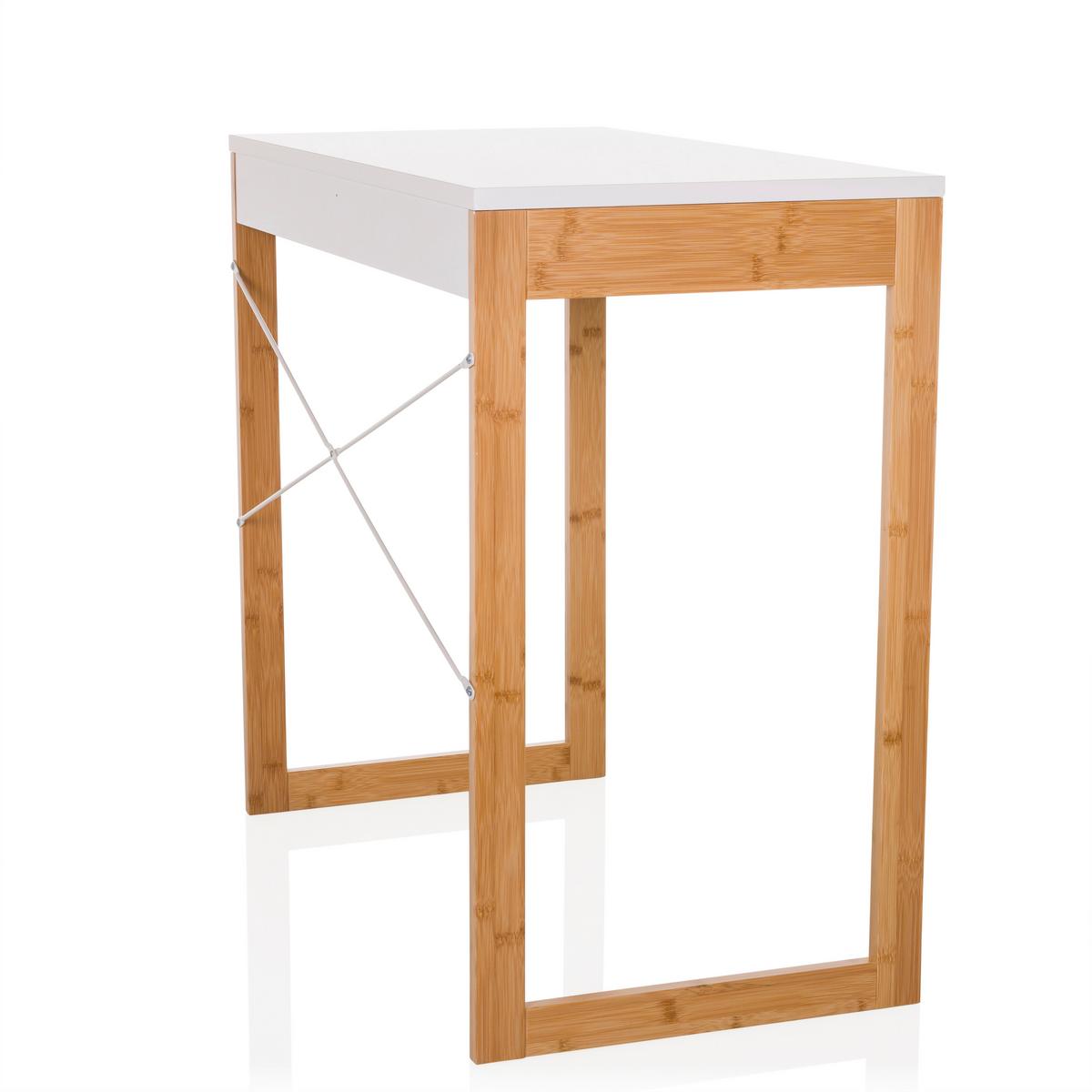 Schreibtisch Weiß B: 80 cm - Weiß, MODERN, Holz/Holzwerkstoff (80/75/42cm) - MID.YOU