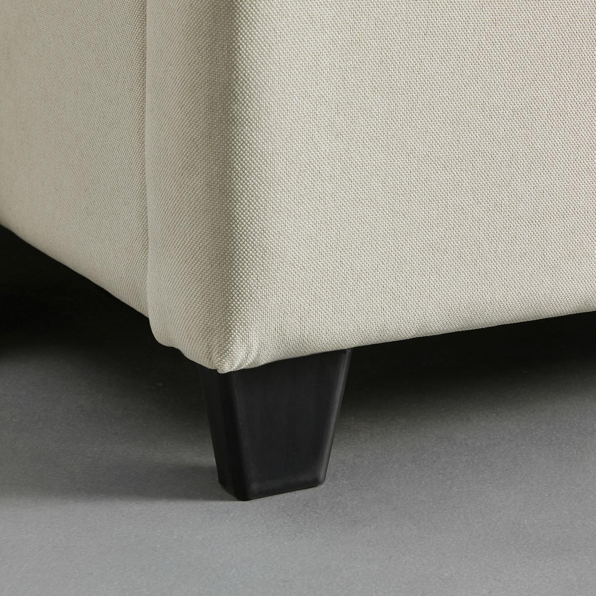 Manželská postel FREDERICO, 180x200, béžová - černá/krémová, Moderní, kompozitní dřevo/textil (180/200cm) - Bessagi Home