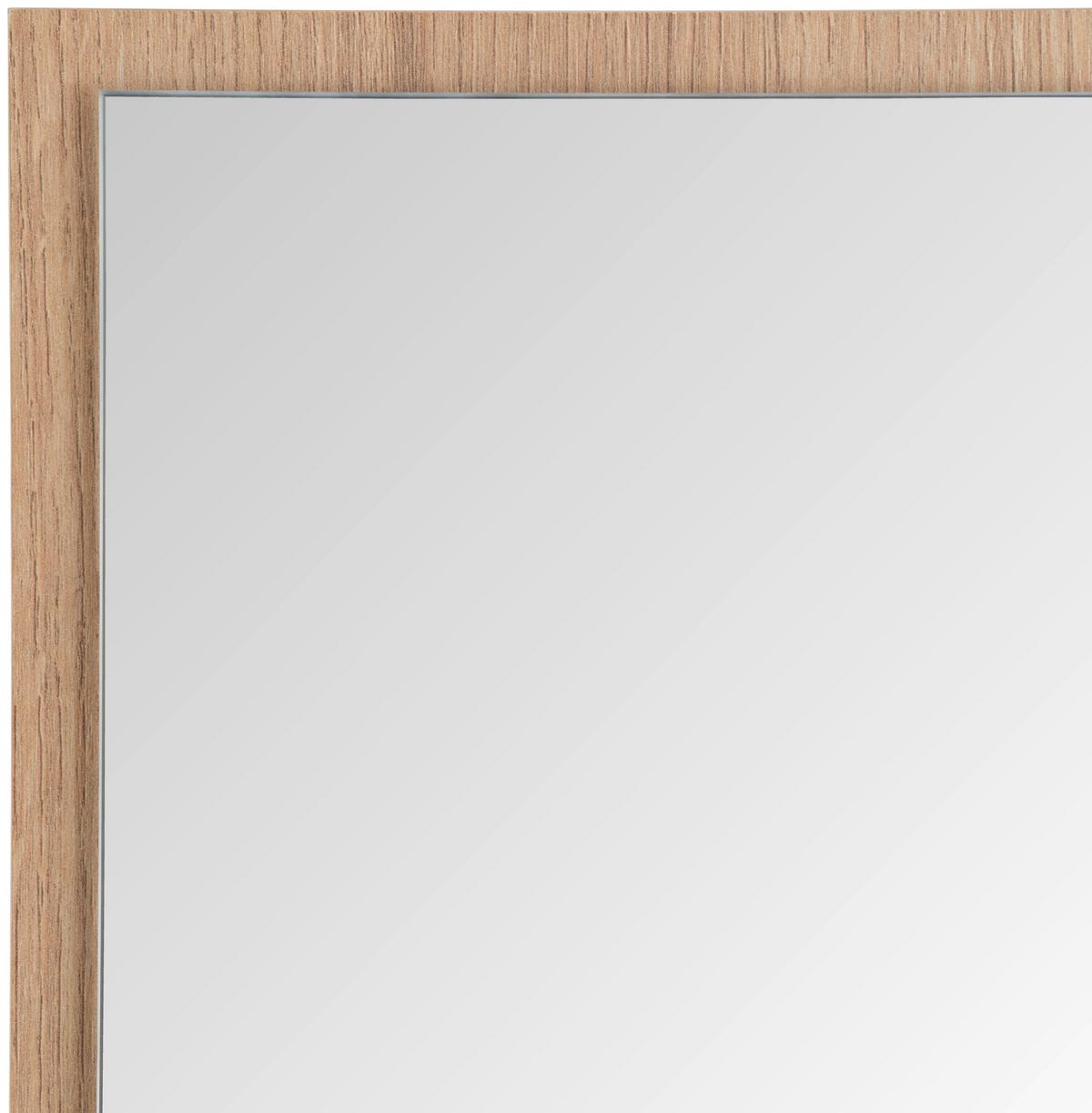 Spiegel Clever B: 70 cm - Eichefarben, MODERN, Glas/Holzwerkstoff (70/75/2cm)
