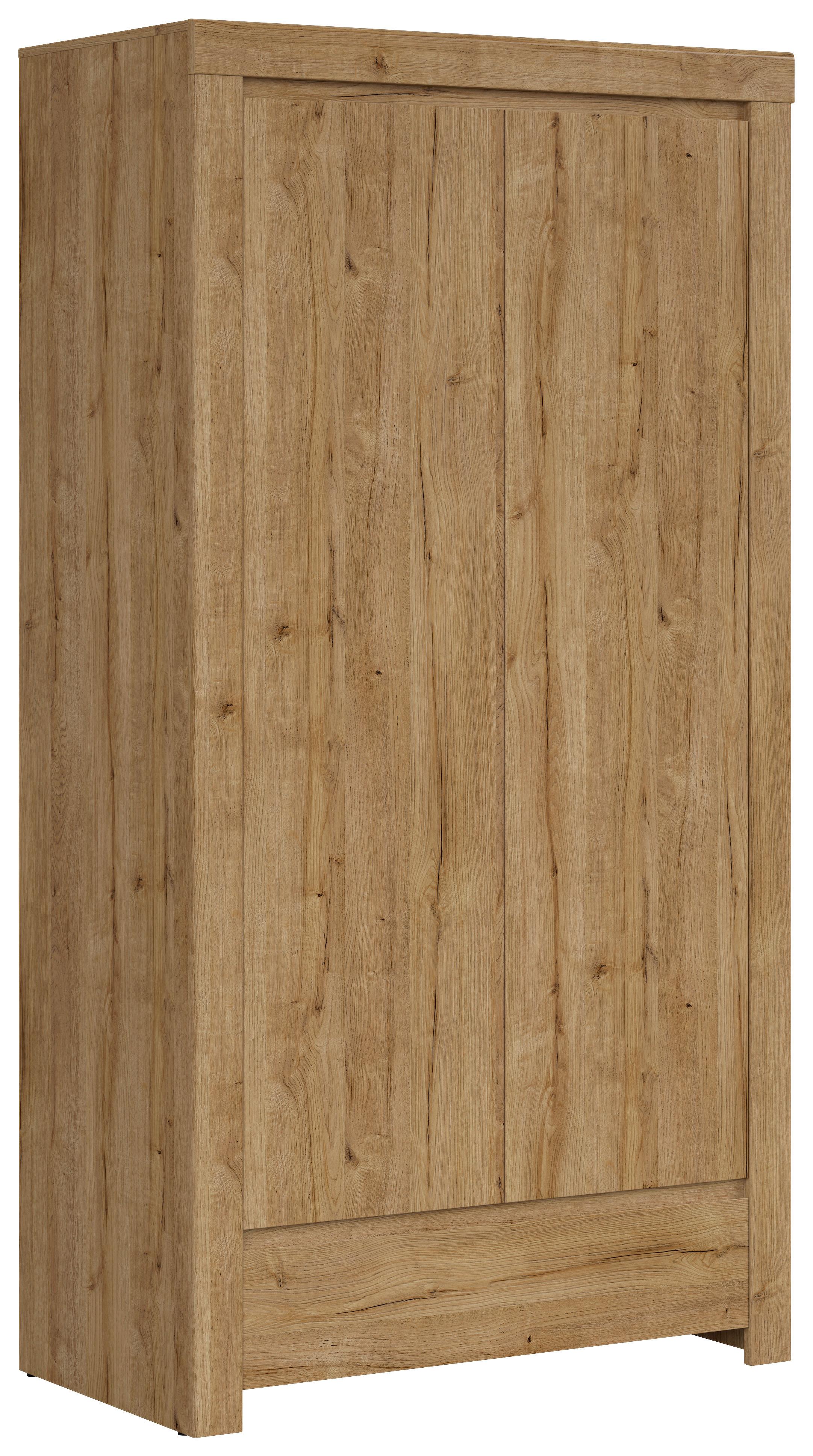 Drehtürenschrank B: 106 cm Holten Eiche Dekor - Eichefarben, MODERN, Holzwerkstoff (106/203,5/56,5cm) - MID.YOU