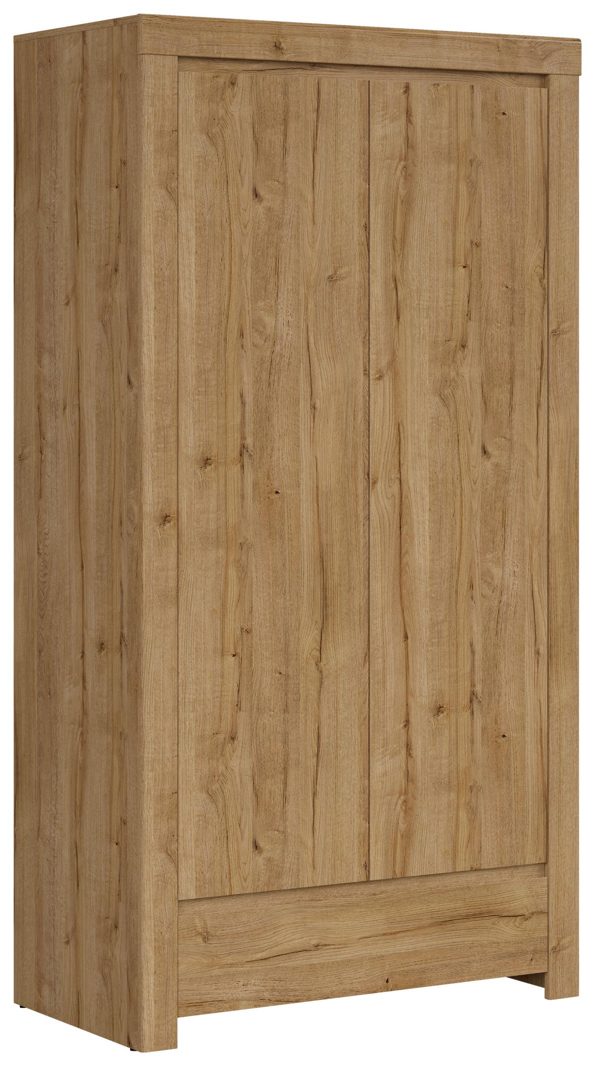 Drehtürenschrank B: 106 Cm Holten Eiche Dekor - Eichefarben, MODERN, Holzwerkstoff (106/203,5/56,5cm) - MID.YOU