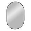 Wandspiegel Madrid Schwarz B: 80 cm - Schwarz, Basics, Glas/Metall (80/50/3cm)