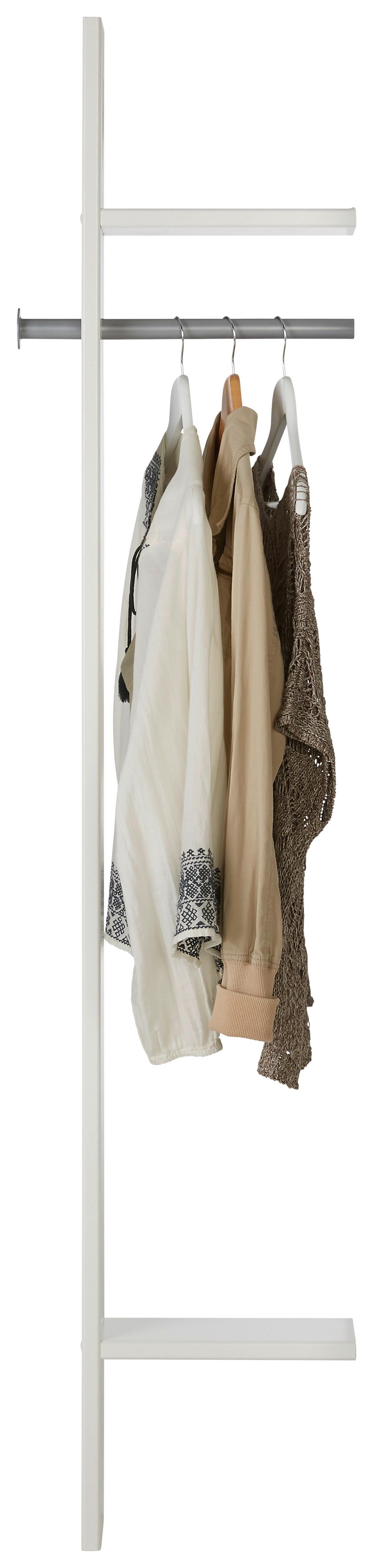 Vešiakový panel YOUNG v bielom dekore - biela, Konventionell, kompozitné drevo (32/179/12cm)