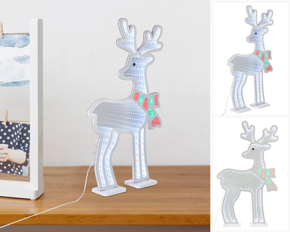 LED-Dekoleuchte Rudi - Chromfarben/Weiß, Basics, Kunststoff (35/8/59cm) - James Wood