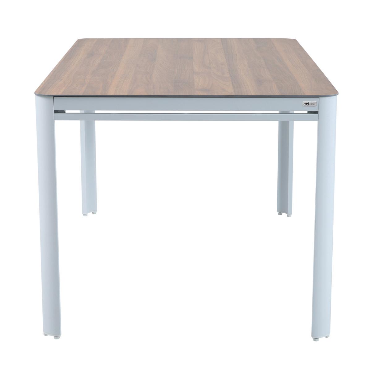 Gartenset Zora 5tlg - Weiß/Teakfarben, MODERN, Metall (160/90/74cm) - Ambia Garden