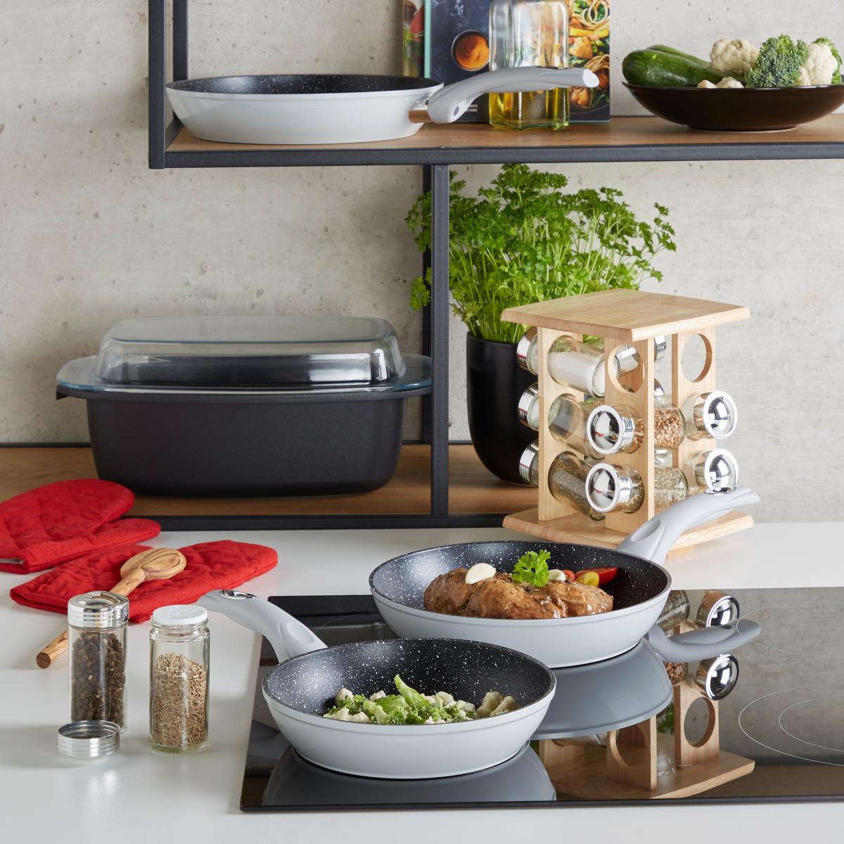 Pecsenyesütő Carmelita - fekete/átlátszó, Konventionell, Üveg/fém (32/21/11cm) - Luca Bessoni