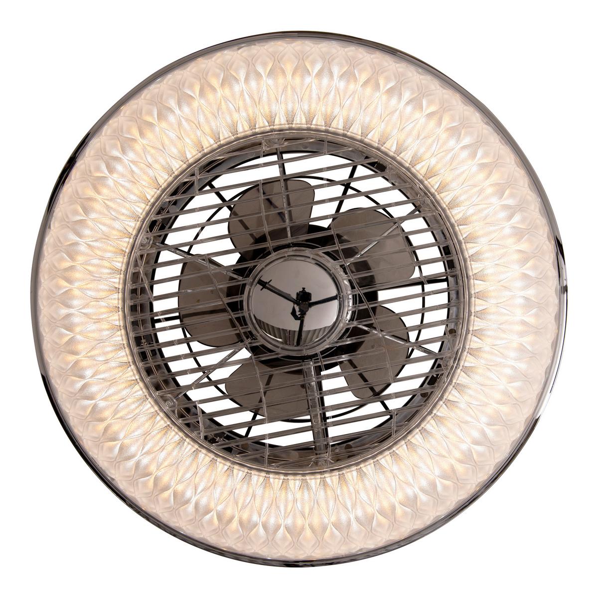 Led-deckenleuchte Ø 55 Cm Dimmbar Mit Fernbedienung - Weiß, Design, Kunststoff (55/20cm) - Näve