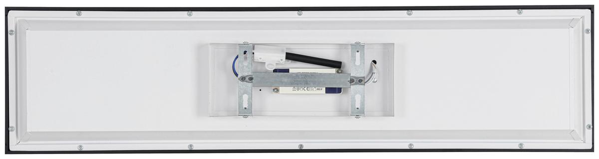 STROPNÉ LED SVIETIDLO JUO - čierna/biela, Modern, kov/plast (80/20/6,5cm) - Mömax
