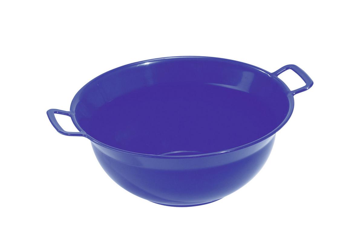 Rührschüssel Kunststoff Natur /Blau Weitling D/H: 32/13 cm - Blau/Naturfarben, KONVENTIONELL, Kunststoff (32/13cm)