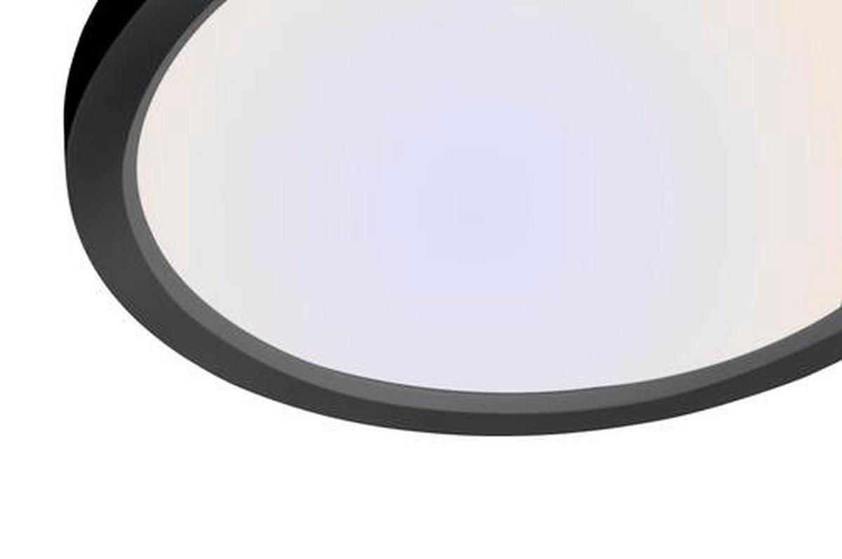 LED-Deckenleuchte Flat 15571-18 - Schwarz, Basics, Kunststoff/Metall (40/40/4,5cm)