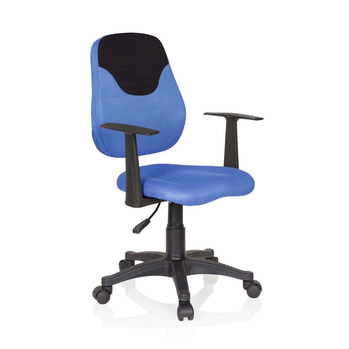 Jugenddrehstuhl Kiddy Style Blau/Schwarz - Blau/Schwarz, Basics, Kunststoff (56/89-99/50cm) - MID.YOU