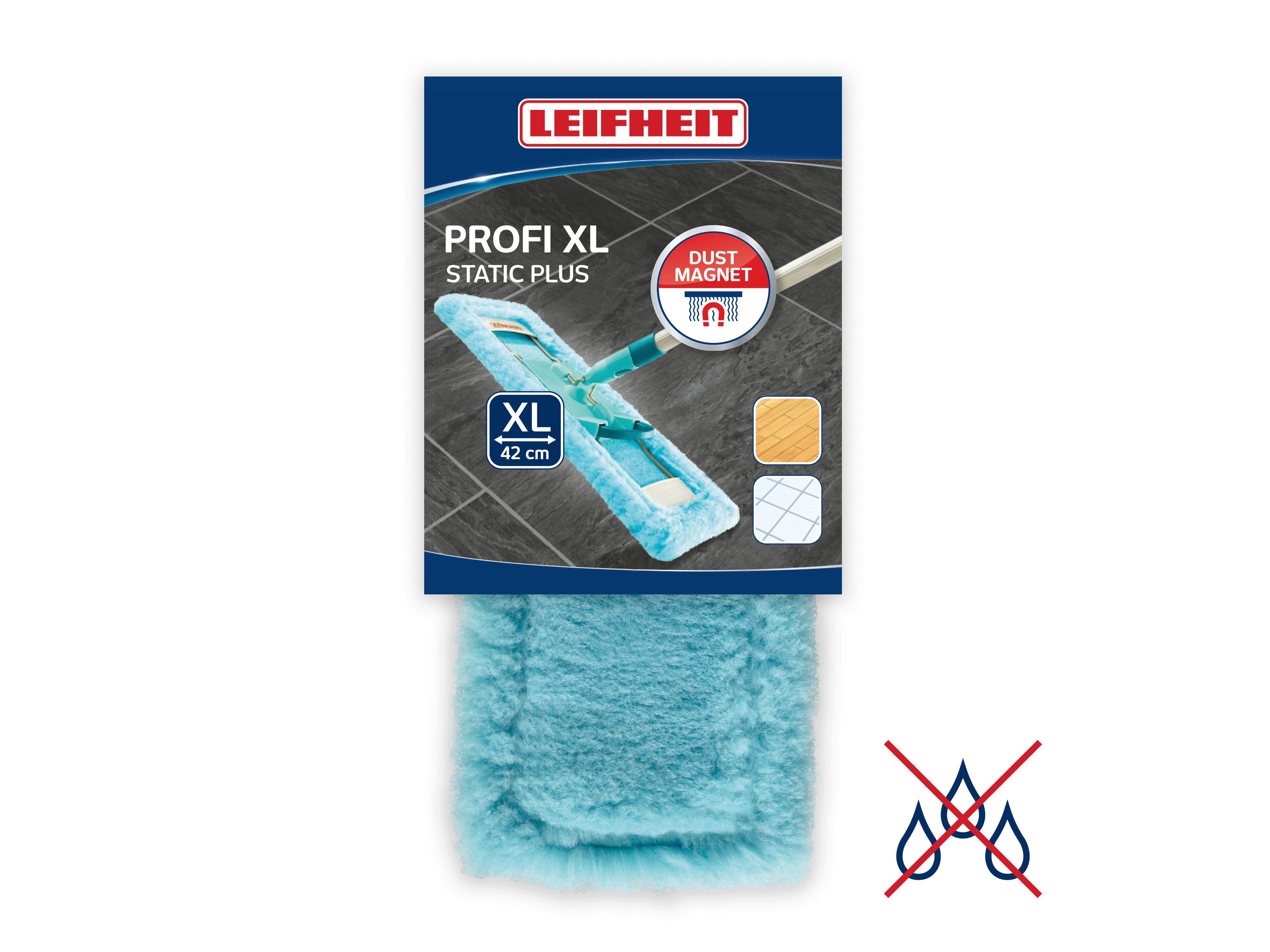 Wischbezug 55118 Profi XL Static Plus - Türkis, Basics, Kunststoff (42cm) - Leifheit