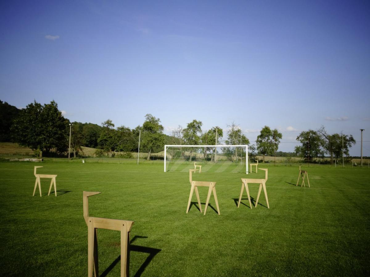 Tischgestell Berliner Bock - Eichefarben, Design, Holz (75/25/98cm) - Sudbrock