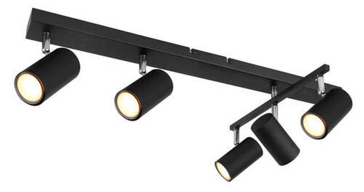 Strahler 5-Flammig verstellbar L: 70 cm - Schwarz, Design, Metall (70/35/17cm) - Globo