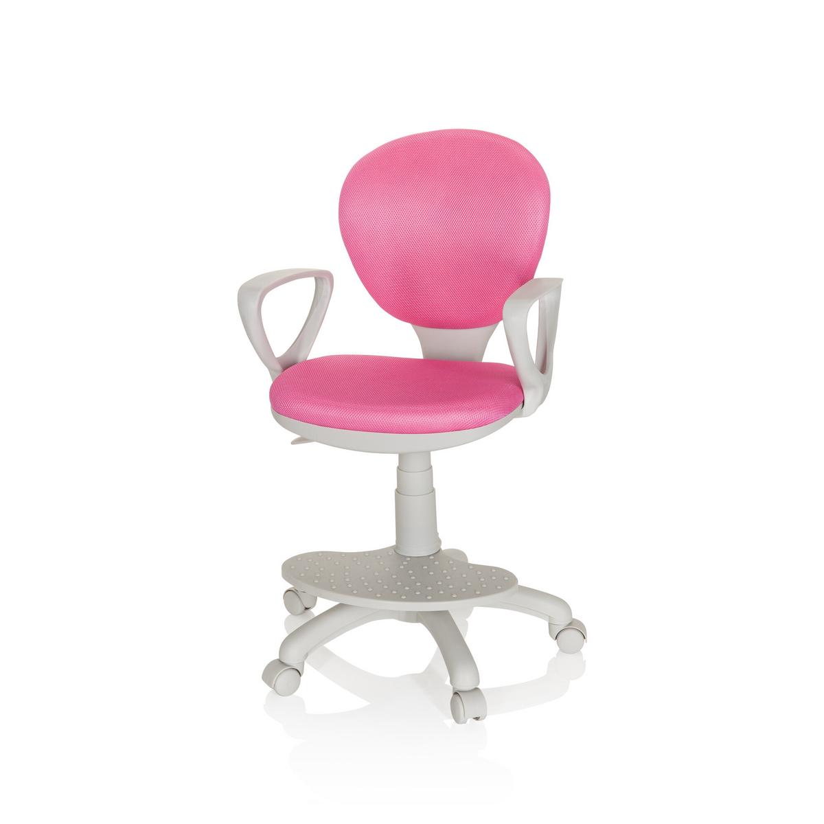 Jugenddrehstuhl Kid Colour Pink/Grau - Pink/Grau, Basics, Kunststoff (53/83-95/51cm) - MID.YOU