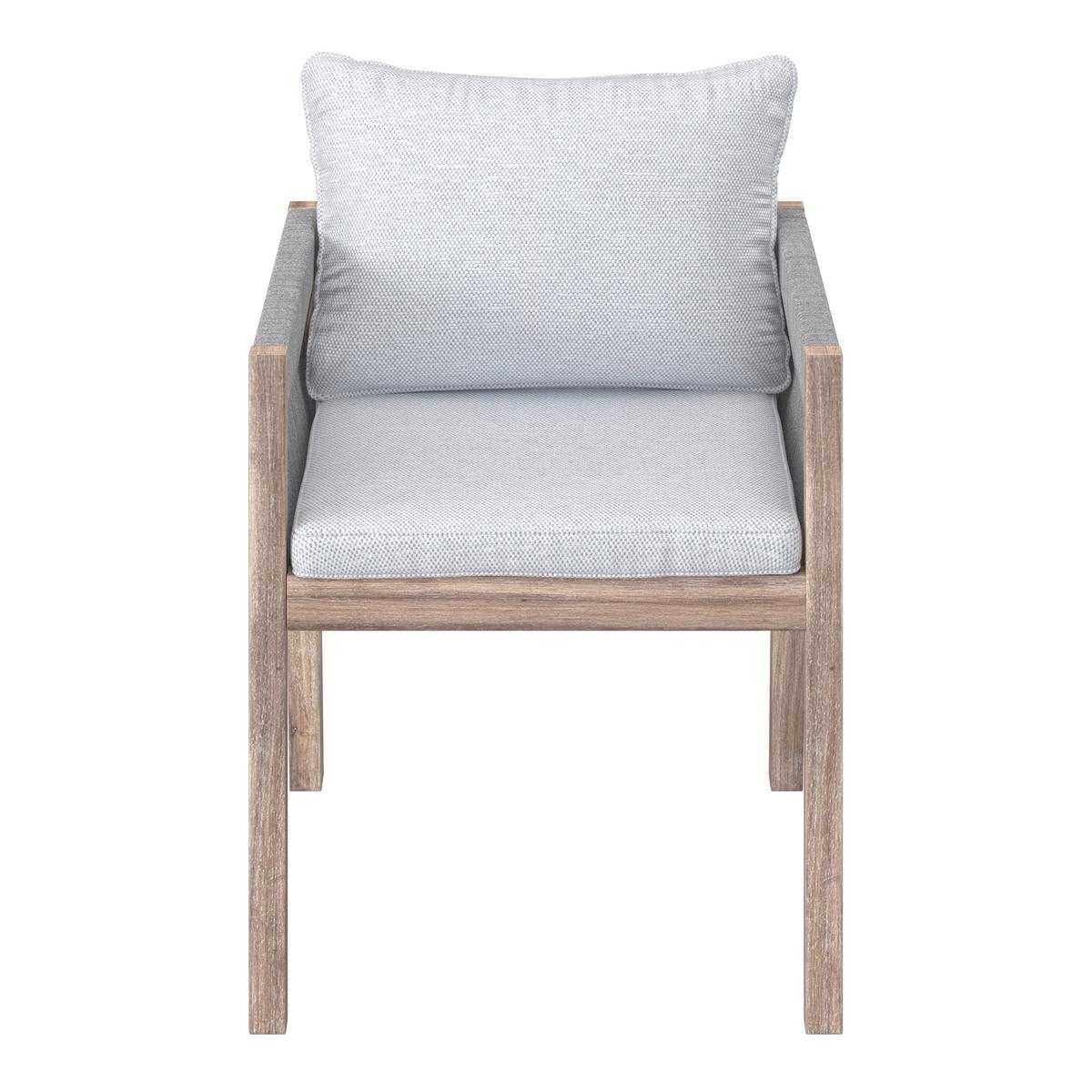 SÚPRAVA ZÁHRADNÉHO NÁBYTKU ALDINA - farba akácie/sivá, Modern, drevo/textil - Bessagi Garden