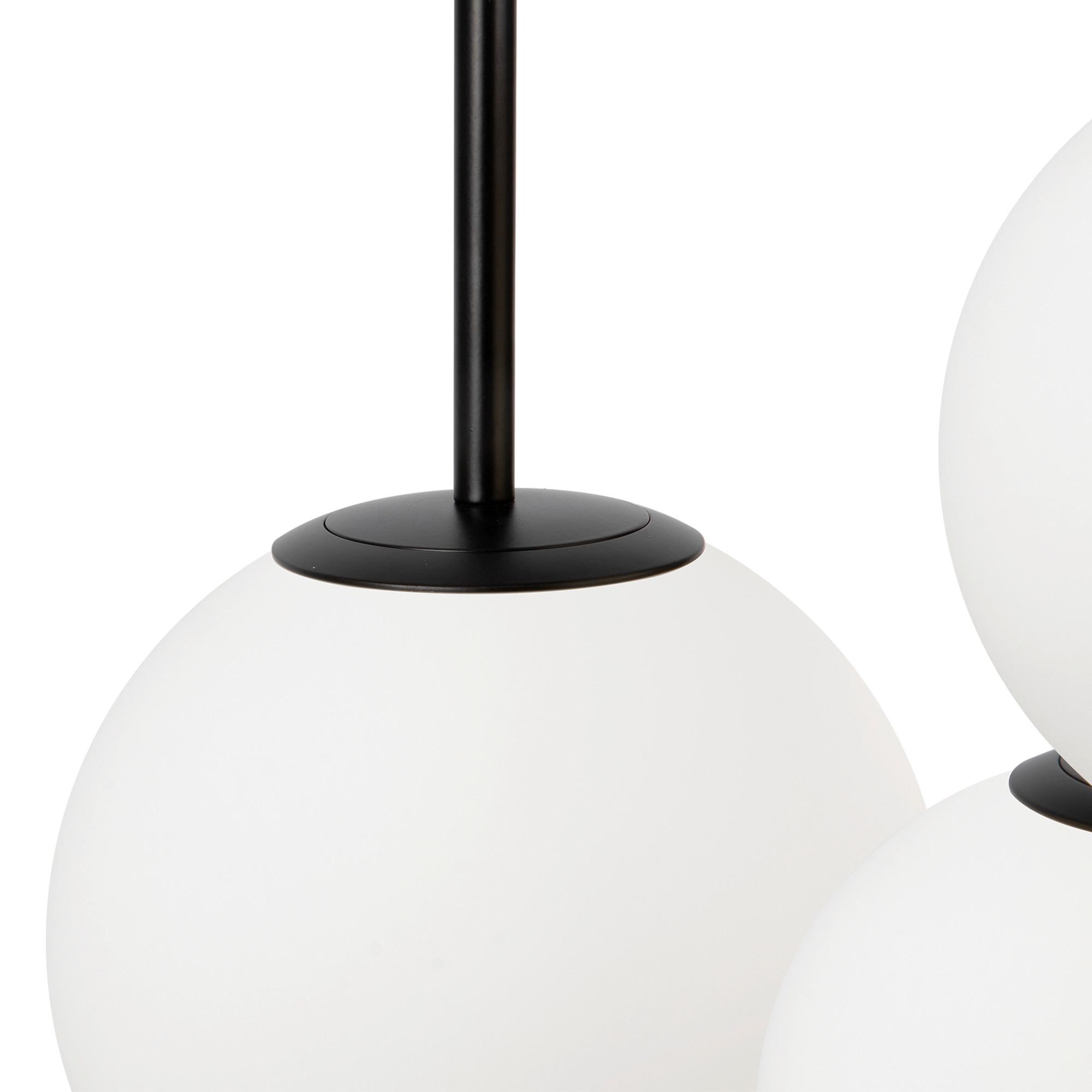 Pendelleuchte Basic Form - Schwarz/Weiß, Trend, Glas/Metall (40/180/40cm) - MAYTONI