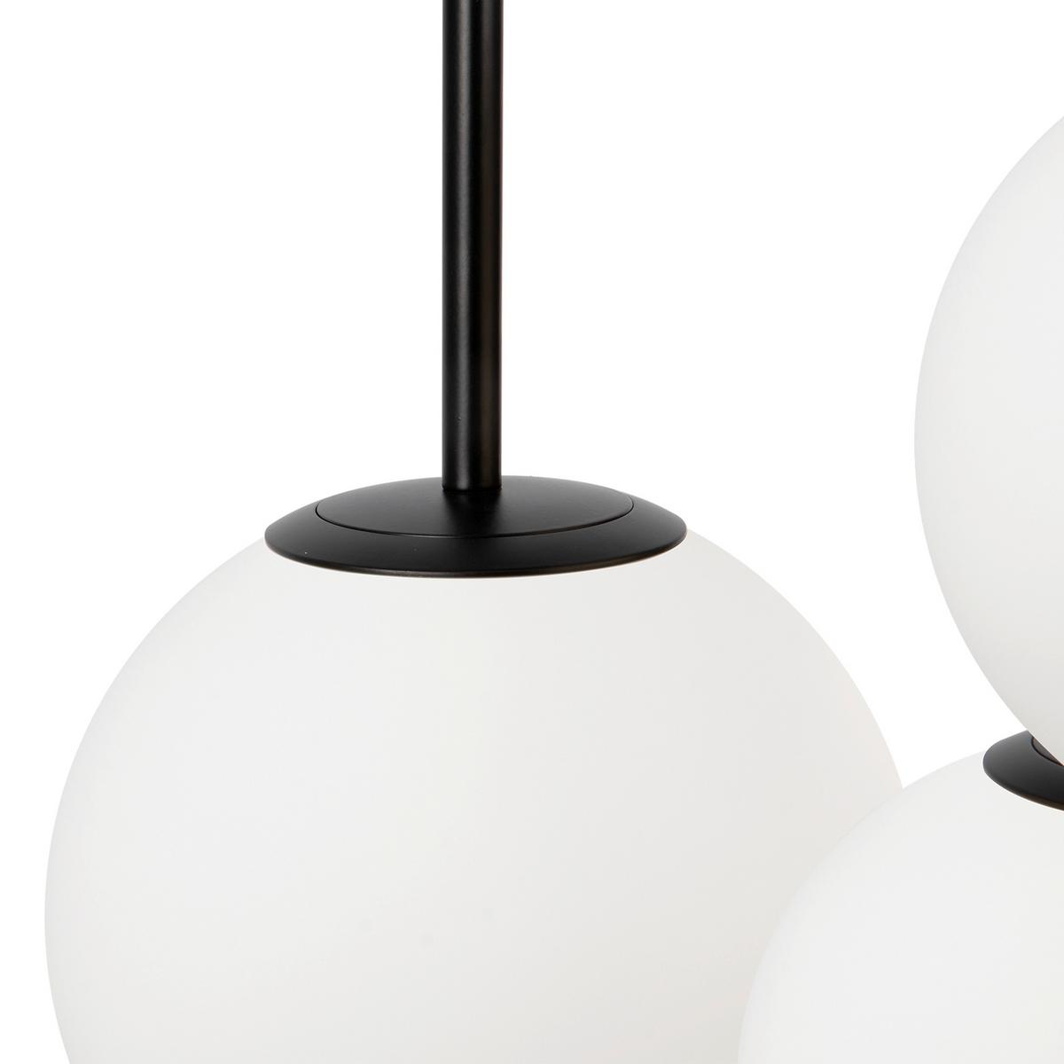 Pendelleuchte Basic Form - Schwarz/Weiß, Trend, Glas/Metall (40/180/40cm) - MAYTONI