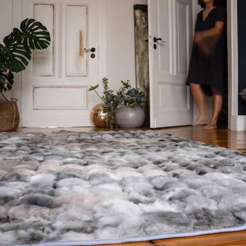 Fellteppich My Camouflage - Grau, KONVENTIONELL, Textil (120/170cm) - Obsession