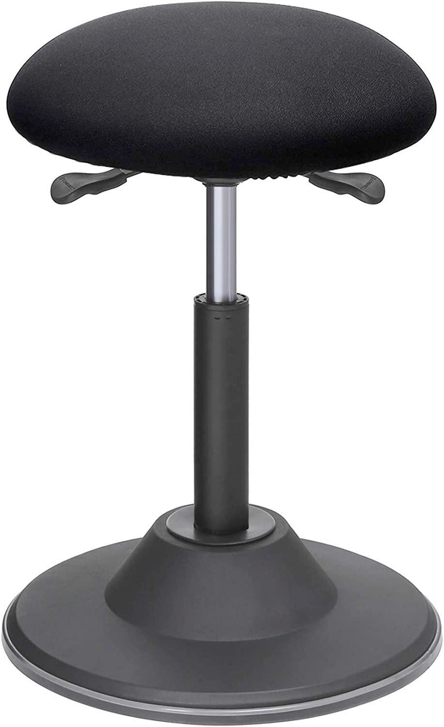 Bürohocker mit Schwingeffekt Schwarz, bis 120 kg - Schwarz, Basics, Kunststoff/Metall (41/70/41cm) - Boxxx