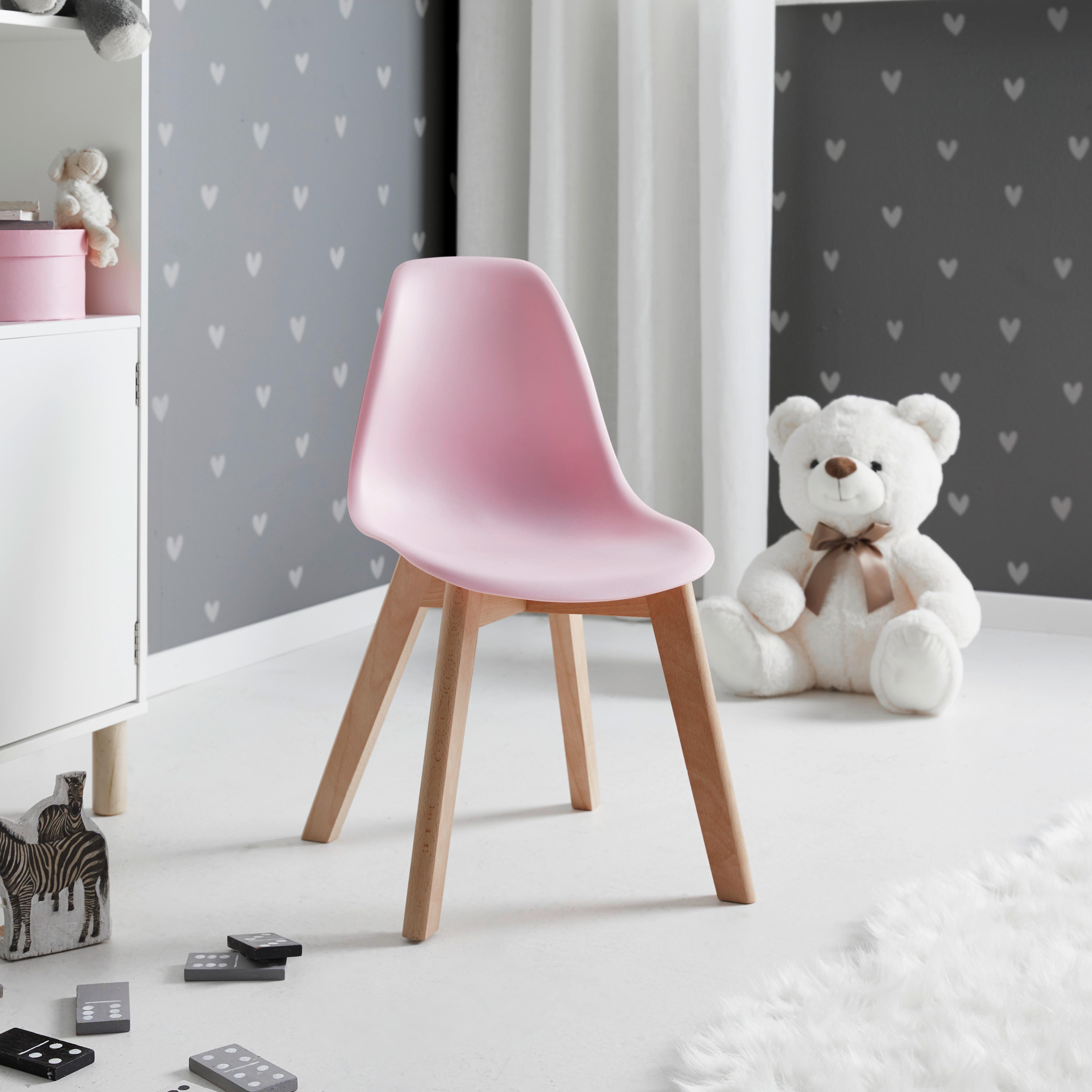 Detská stolička Tibby - ružová, Modern, drevo/plast (30/58/34cm) - P & B