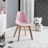 Dětská židle Tibby - růžová, Moderní, dřevo/plast (30/58/34cm) - P & B