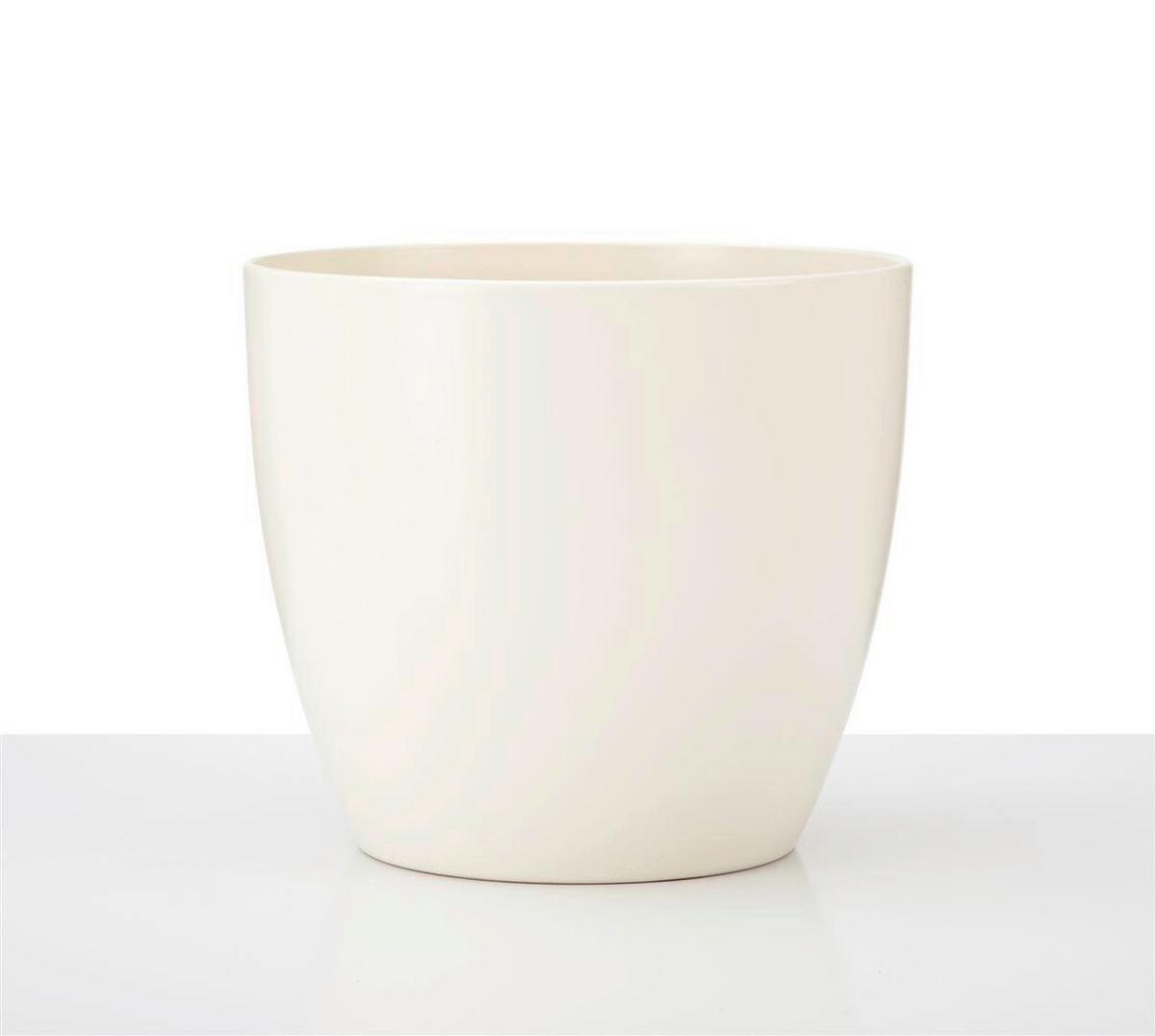 Kaspó Krém - krémszínű, kerámia (33/33/31cm)