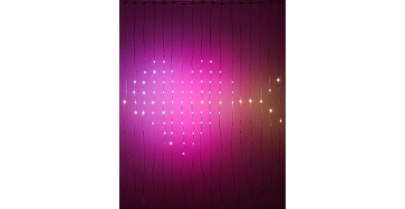 LED-Dekoleuchte Linu - Transparent/Schwarz, Design, Kunststoff (140/140cm) - Luca Bessoni