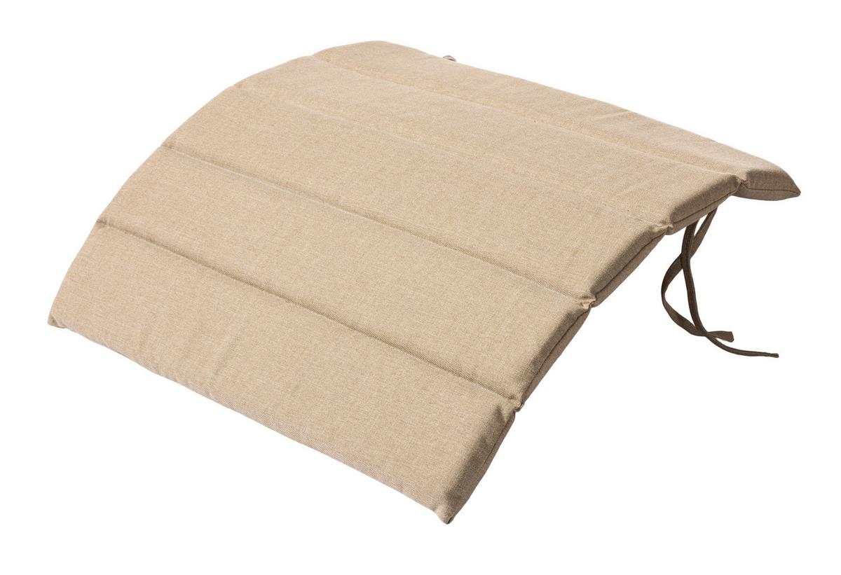 Gartenhockerauflage Adirondack 62x2x54 Cm - Sandfarben, Natur, Kunststoff (62/2/54cm) - Gardenson