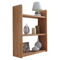 Nástěnný regál SIMONE přírodní - barvy buku, Basics, dřevo (60/74/20cm) - MID.YOU