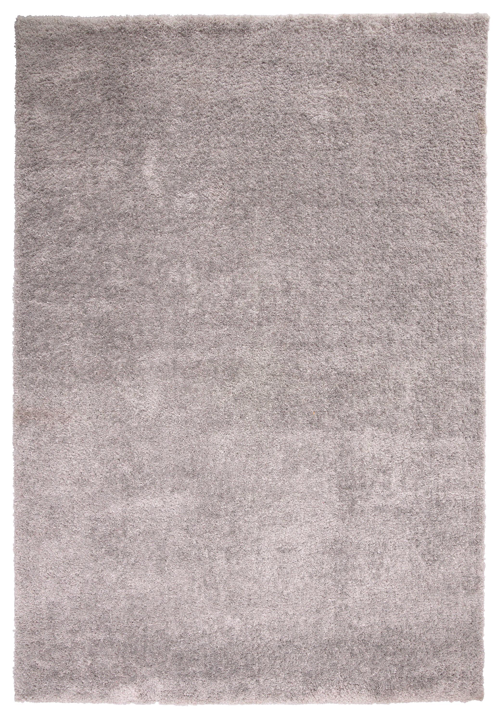 Hochflorteppich Nobel Micro 80/150 - Silberfarben, MODERN, Textil (80/150cm)