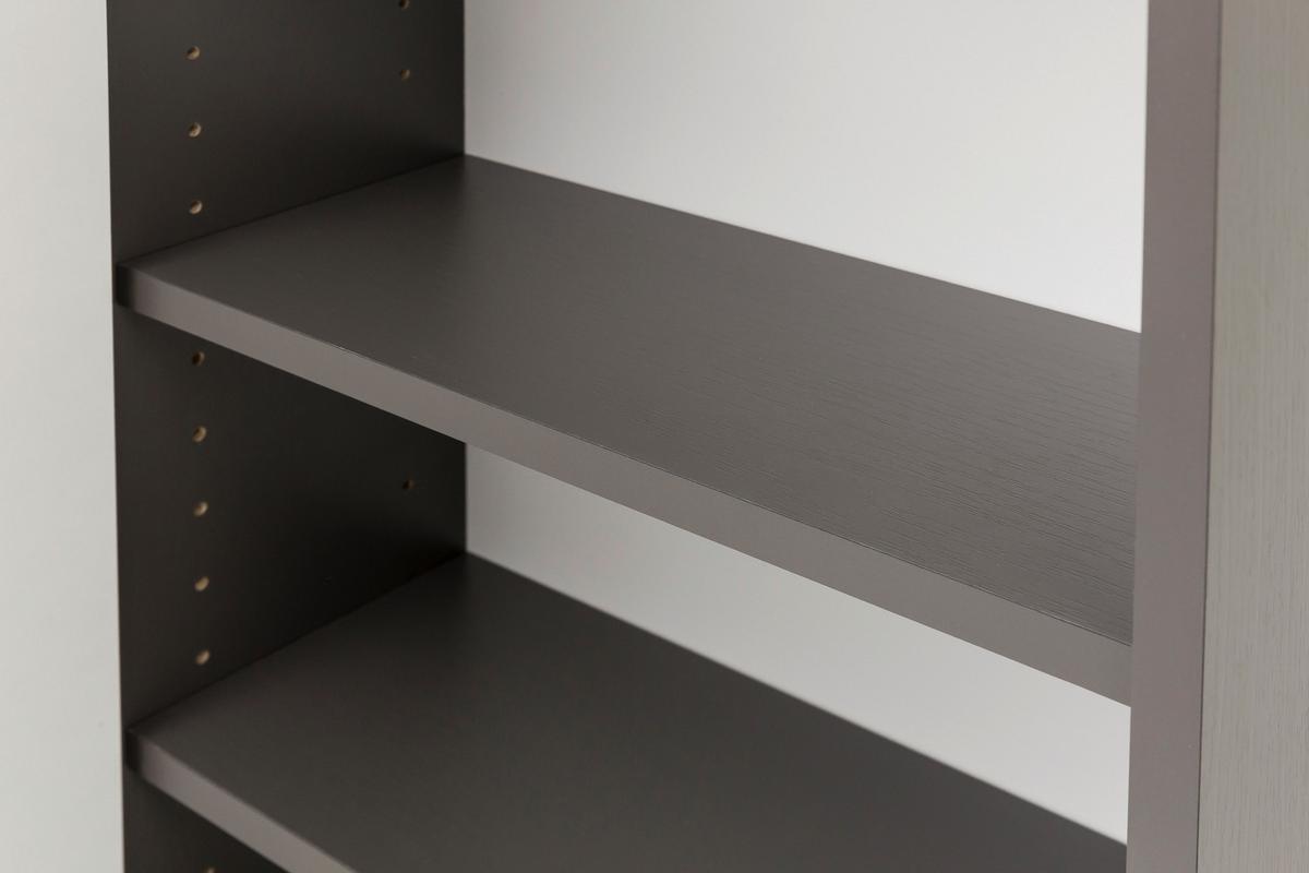 Hängeschrank Arezzo B: 40 Cm, Graphit/eiche Dekor Mit Drehtür - Graphitfarben/Silbereichenfarben, Basics, Holzwerkstoff (40/64/20cm) - Held