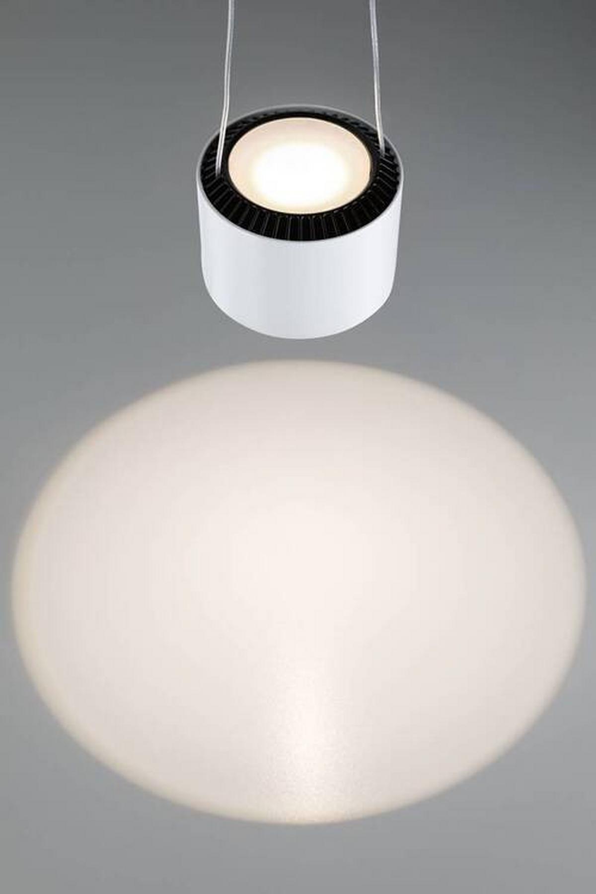 Schienensystem Urail Hängeleuchte 94971, Dimmbar - Weiß, Basics, Metall (9,8/8,5cm) - Paulmann