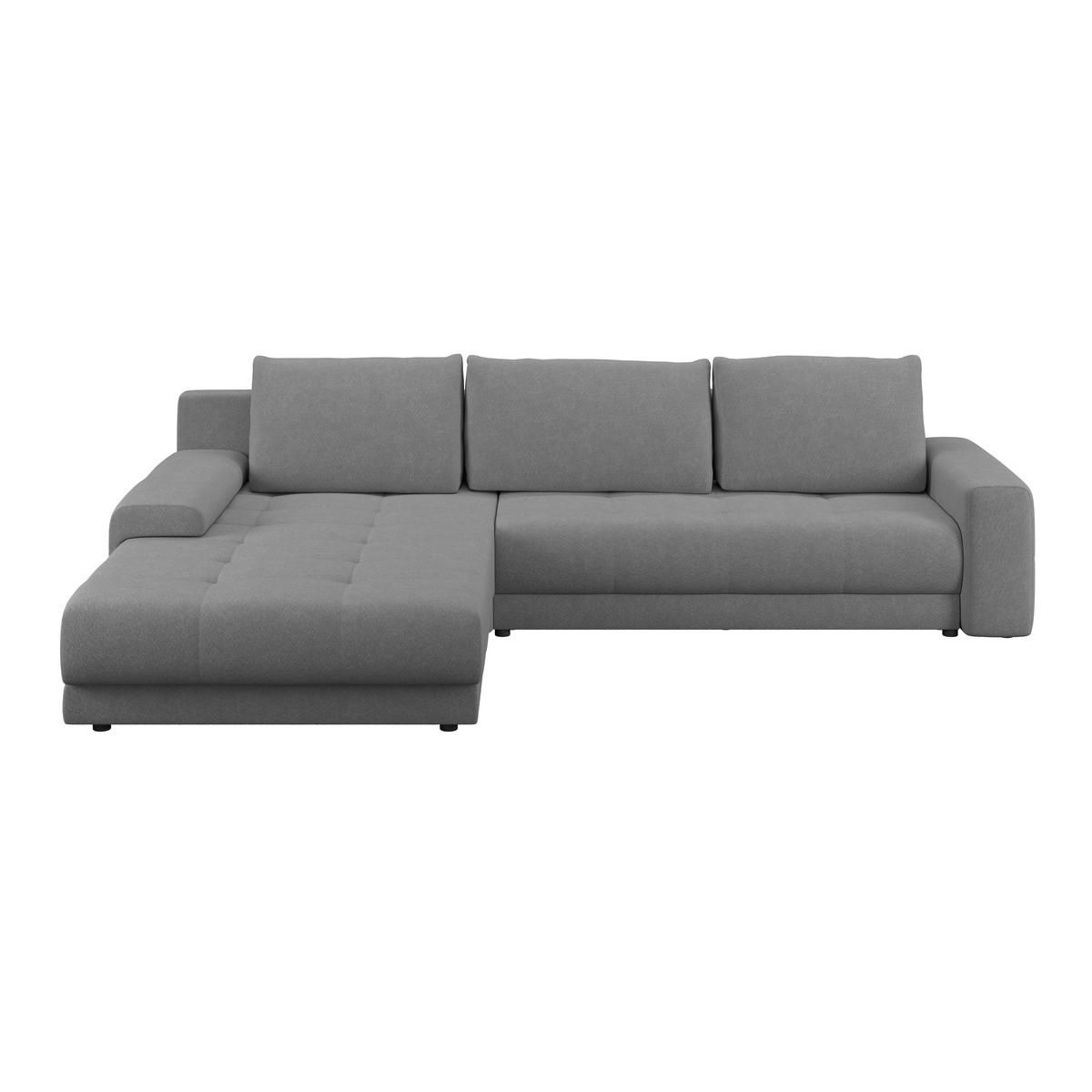 Ecksofa Adria Dunkelgrau S: 213x308 cm - Dunkelgrau, Trend, Textil (213/208cm) - Luca Bessoni