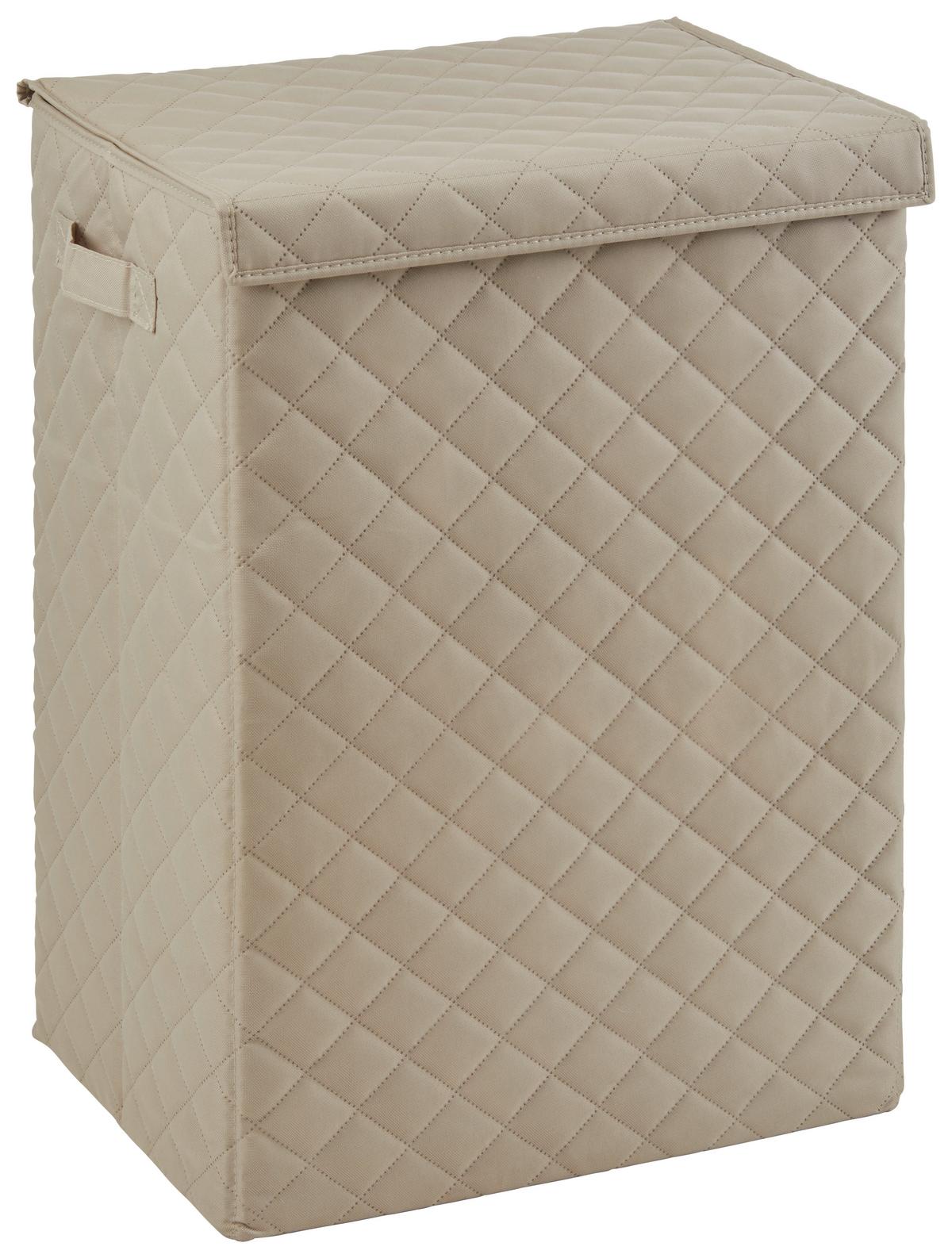 Wäschekorb Samanta - Beige, Basics, Textil (40/30/60cm) - Luca Bessoni