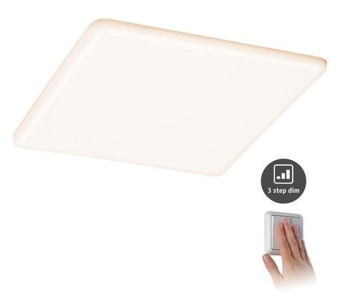 LED-Paneel L: 21,5 cm dimmbar - Weiß, Basics, Kunststoff (21,5/21,5/1cm) - Paulmann