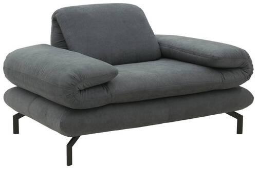 Sessel Looks Xiii - Dunkelgrau/Schwarz, Design, Textil (139/83/98cm) - LOOKS by W.Joop