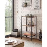 REGÁL RACK - čierna/farba duba, Basics, kov/kompozitné drevo (50/95/40cm) - P & B