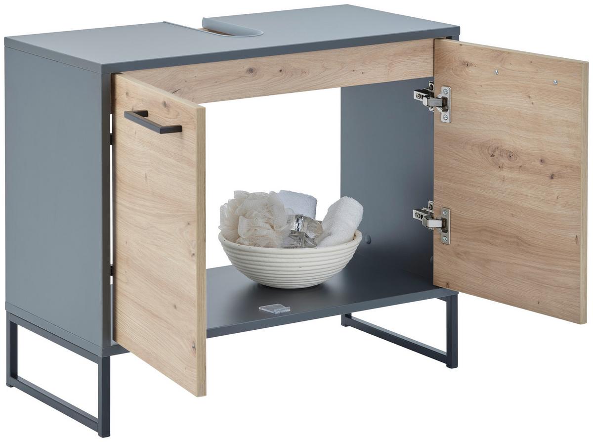Waschbeckenunterschrank Fabio Stehend & Hängend Montierbar - MODERN, Holzwerkstoff (70/47/33cm)