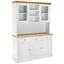 Kredenc Brigitte - biela/farby pínie, Moderný, kov/drevo (131/192/44cm) - Modern Living Kredenc Brigitte - biela/farby pínie, Moderný, kov/drevo (131/192/44cm) - Modern Living