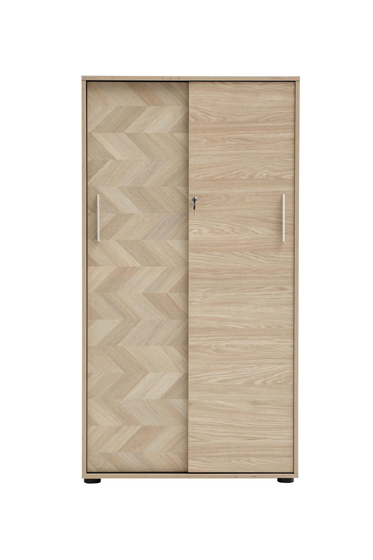 Aktenschrank Arezzo Eichefarben B: 80,1cm - Eichefarben, MODERN, Holzwerkstoff (80,1/150/38,2cm) - MID.YOU