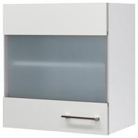 Kuchyňská horní skřiňka NEO - bílá/barvy nerez oceli, Moderní, kov/kompozitní dřevo (50/54/32cm) - FlexWell