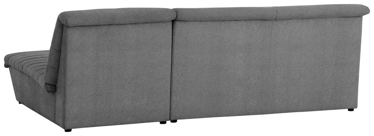 Ecksofa Looks Viii Graubraun - Graubraun/Schwarz, Design, Textil (274/168cm) - LOOKS by W.Joop